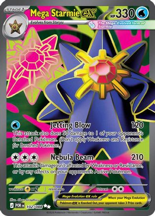 Mega Starmie ex 102/088 [ME03 Perfect Order] - Holofoil – Yume