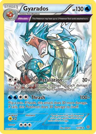Gyarados (21) 021/98 [XY  Ancient Origins]  - Reverse Holofoil