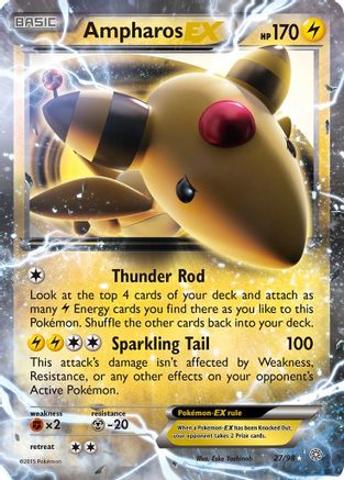 Ampharos EX 027/98 [XY  Ancient Origins]  - Holofoil