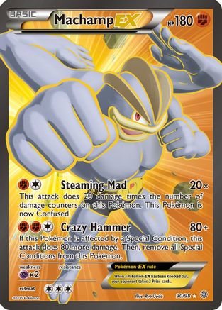 Machamp EX (90 Full Art) 090/98 [XY  Ancient Origins]  - Holofoil