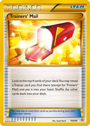 Trainers' Mail (Secret) 100/98 [XY  Ancient Origins]  - Holofoil