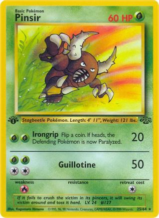 Pinsir (25) 025/64 [Jungle]  - 1st Edition