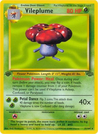 Vileplume (31) 031/64 [Jungle]  - 1st Edition