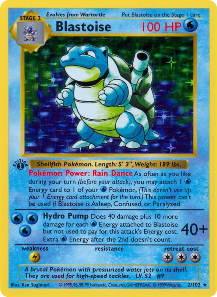 Blastoise 002 [Base Set Shadowless]  - Unlimited Holofoil