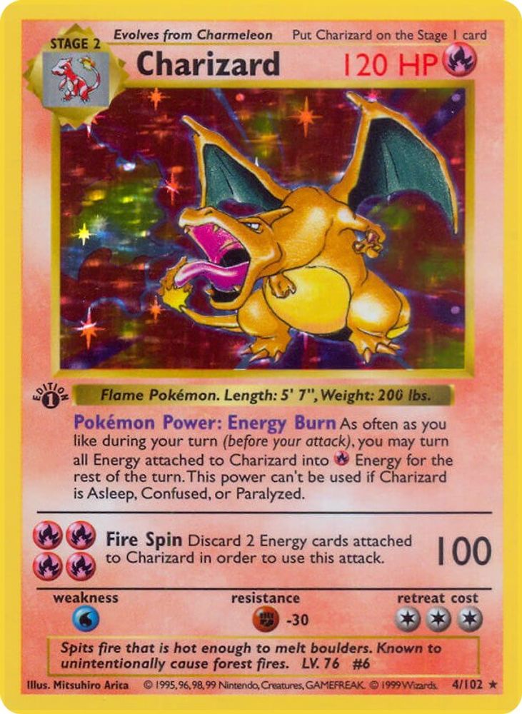 Charizard 004 [Base Set Shadowless]  - Unlimited Holofoil