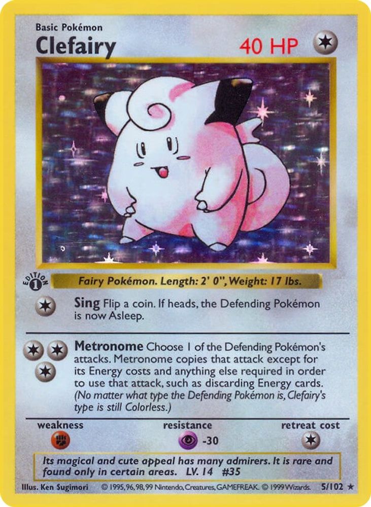 Clefairy 005 [Base Set Shadowless]  - Unlimited Holofoil