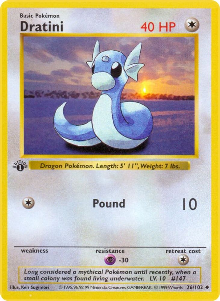 Dratini 026/102 [Base Set Shadowless]  - Unlimited