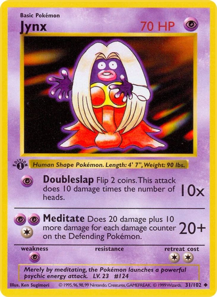 Jynx 031/102 [Base Set Shadowless]  - Unlimited
