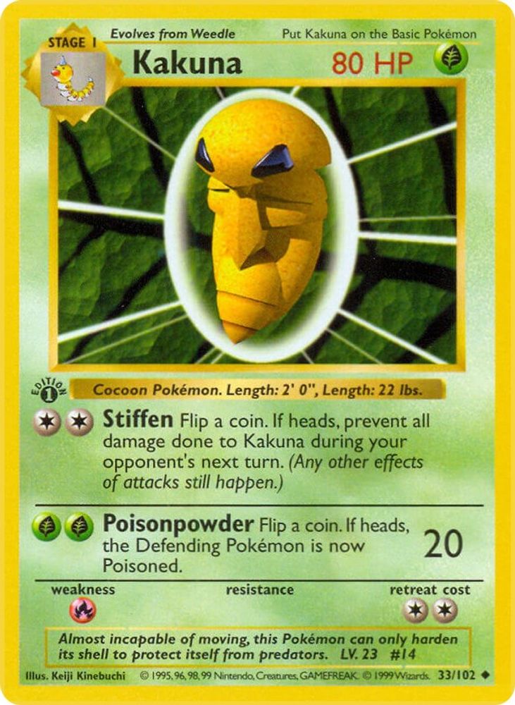 Kakuna 033/102 [Base Set Shadowless]  - Unlimited