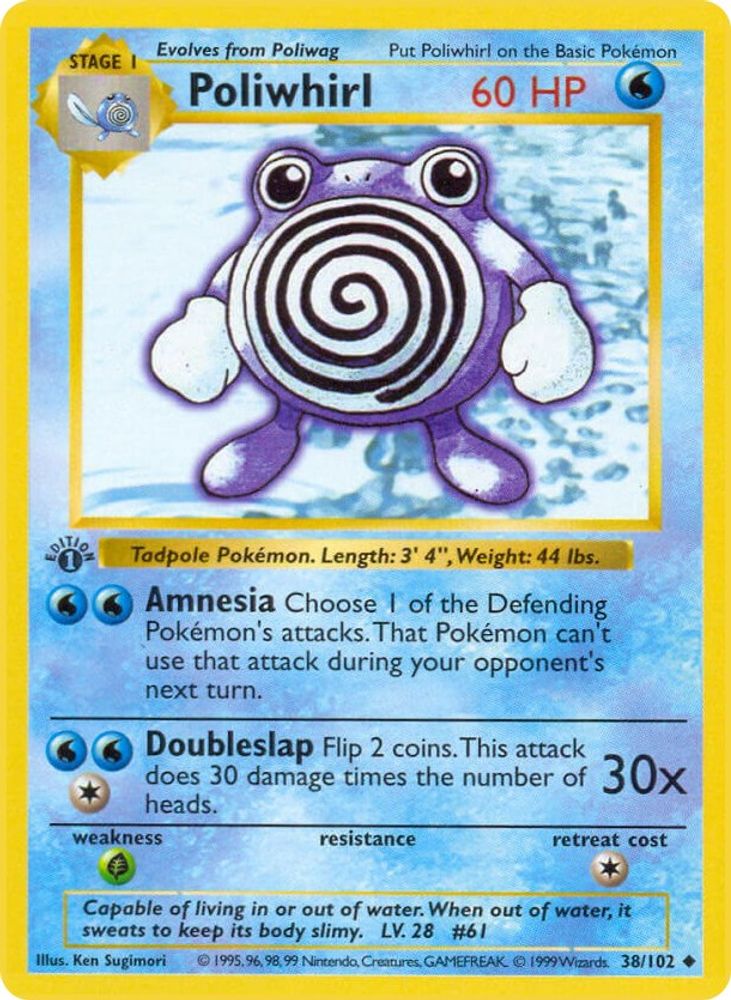 Poliwhirl 038/102 [Base Set Shadowless]  - Unlimited