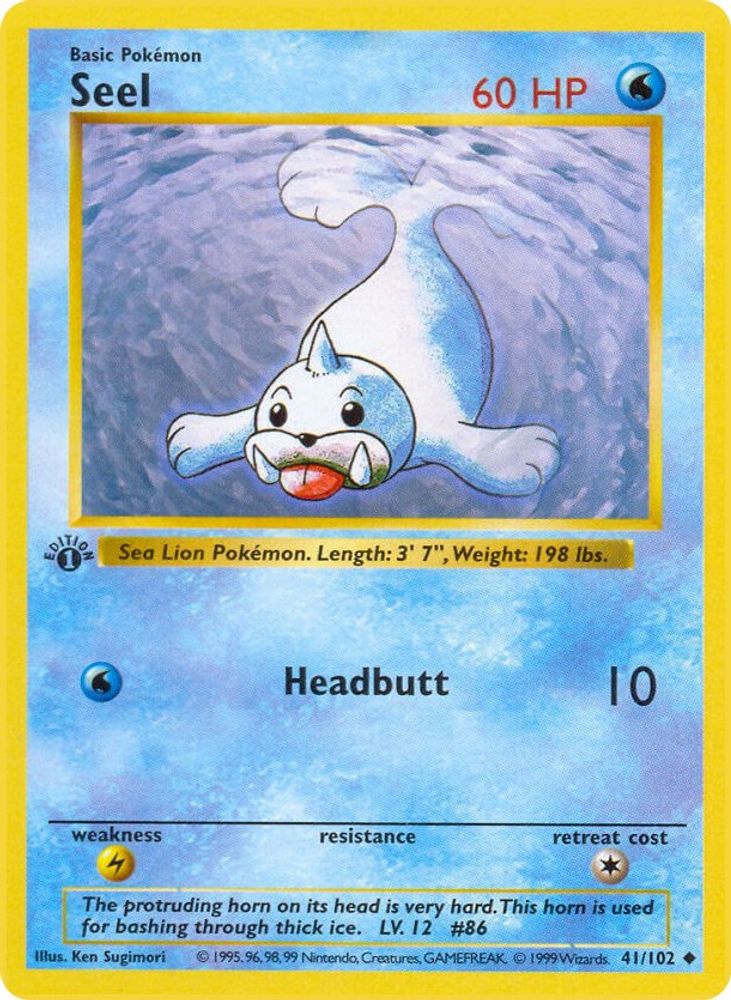 Seel 041/102 [Base Set Shadowless]  - Unlimited