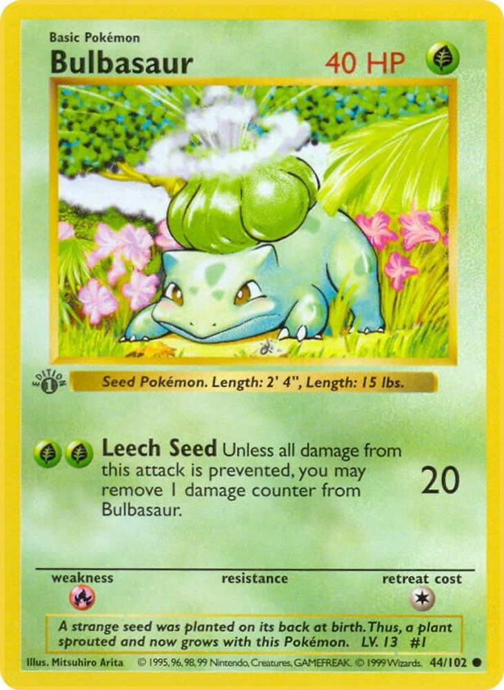 Bulbasaur 044/102 [Base Set Shadowless]  - Unlimited