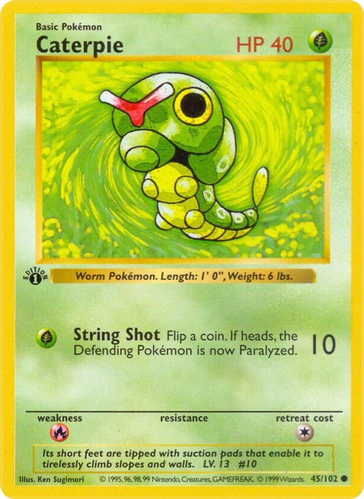 Caterpie 045/102 [Base Set Shadowless]  - Unlimited