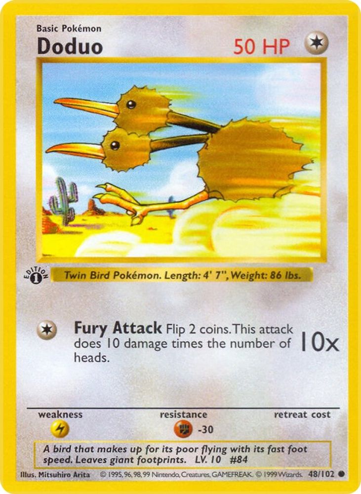 Doduo 048/102 [Base Set Shadowless]  - Unlimited