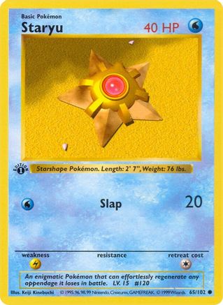 Staryu 065/102 [Base Set Shadowless]  - 1st Edition
