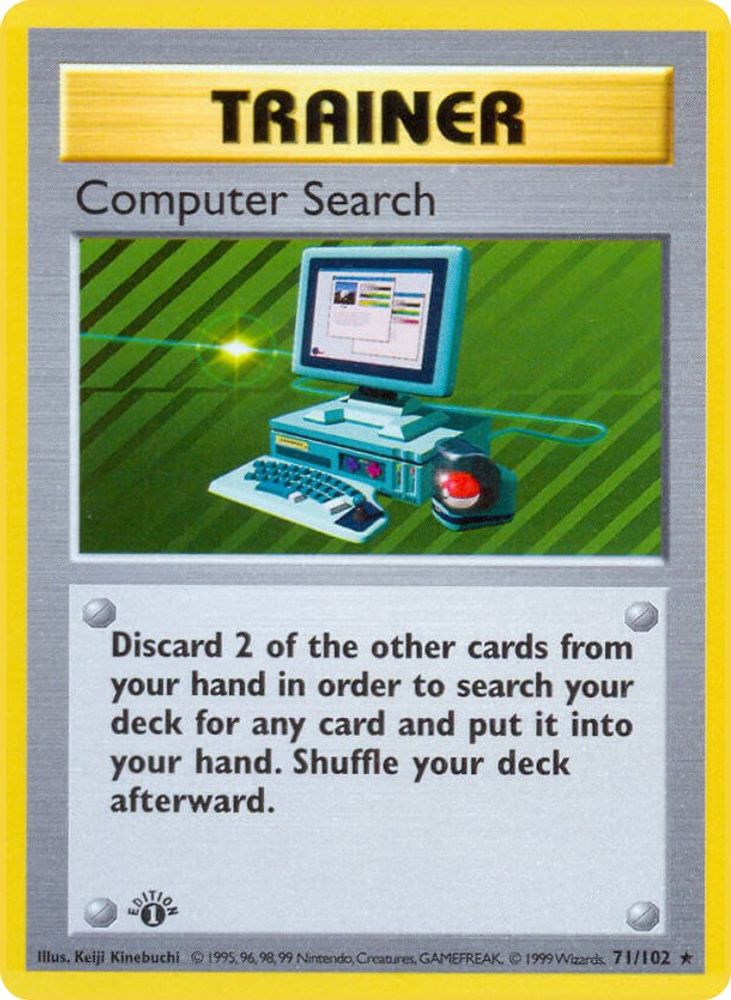 Computer Search 071/102 [Base Set Shadowless]  - Unlimited