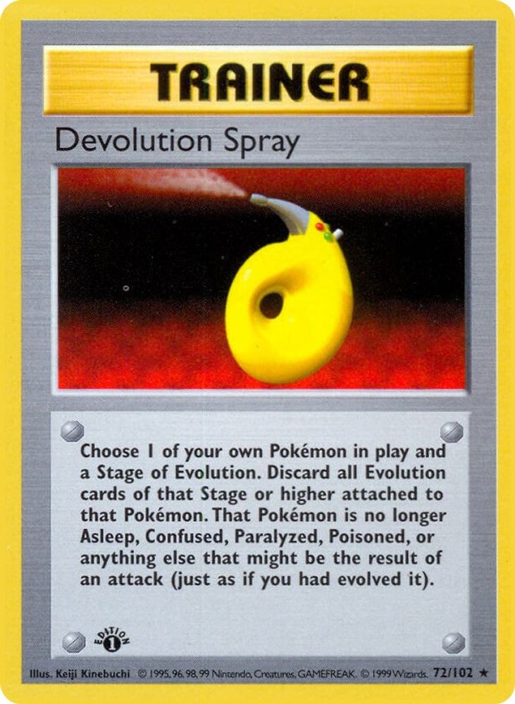Devolution Spray 072/102 [Base Set Shadowless]  - Unlimited