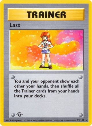 Lass 075/102 [Base Set Shadowless]  - 1st Edition