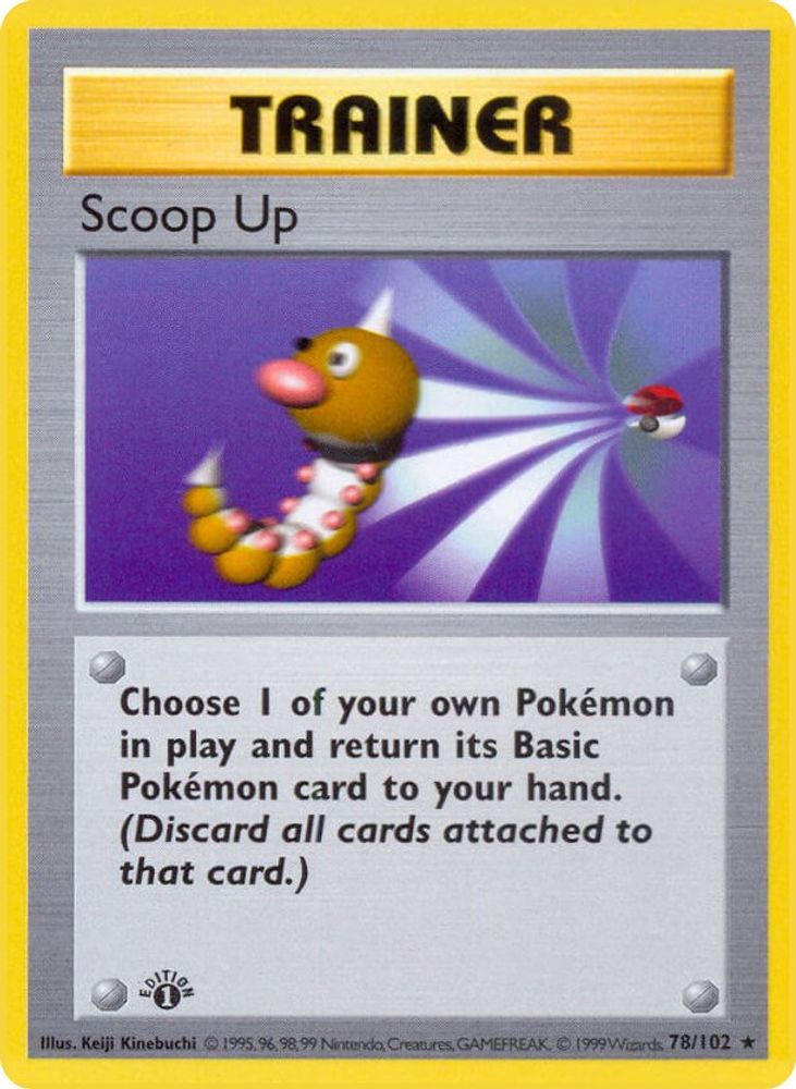 Scoop Up 078/102 [Base Set Shadowless]  - Unlimited
