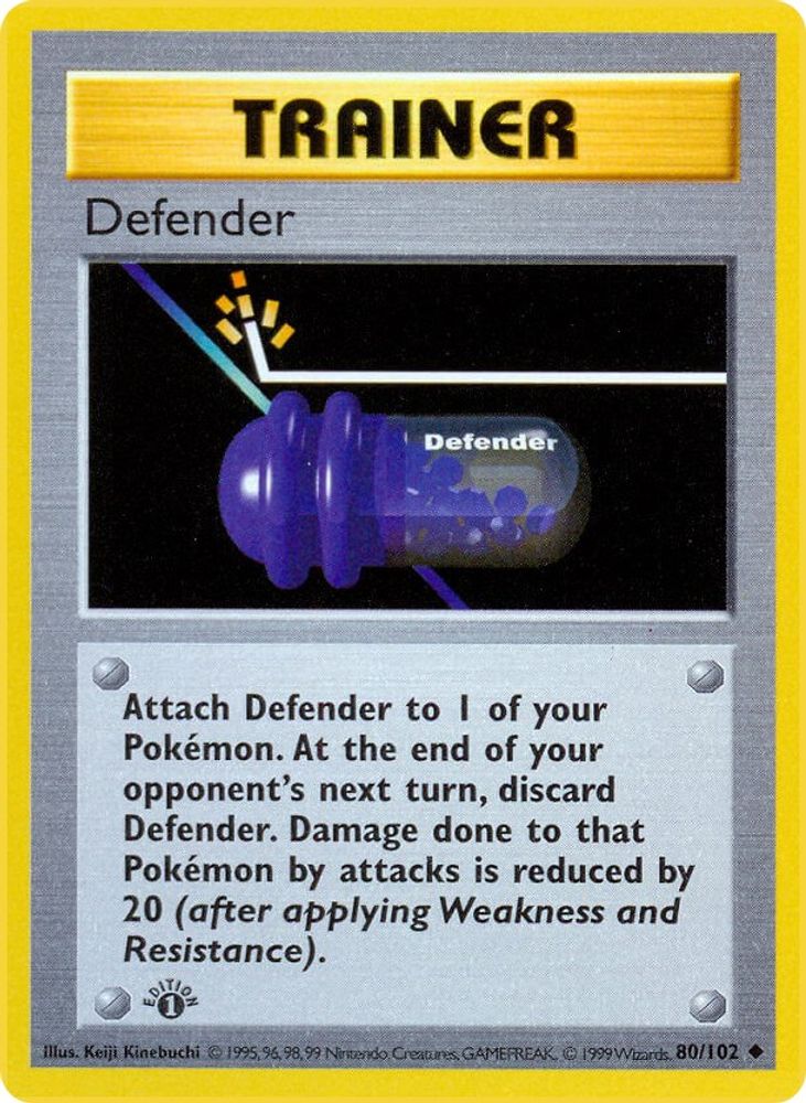 Defender 080/102 [Base Set Shadowless]  - Unlimited