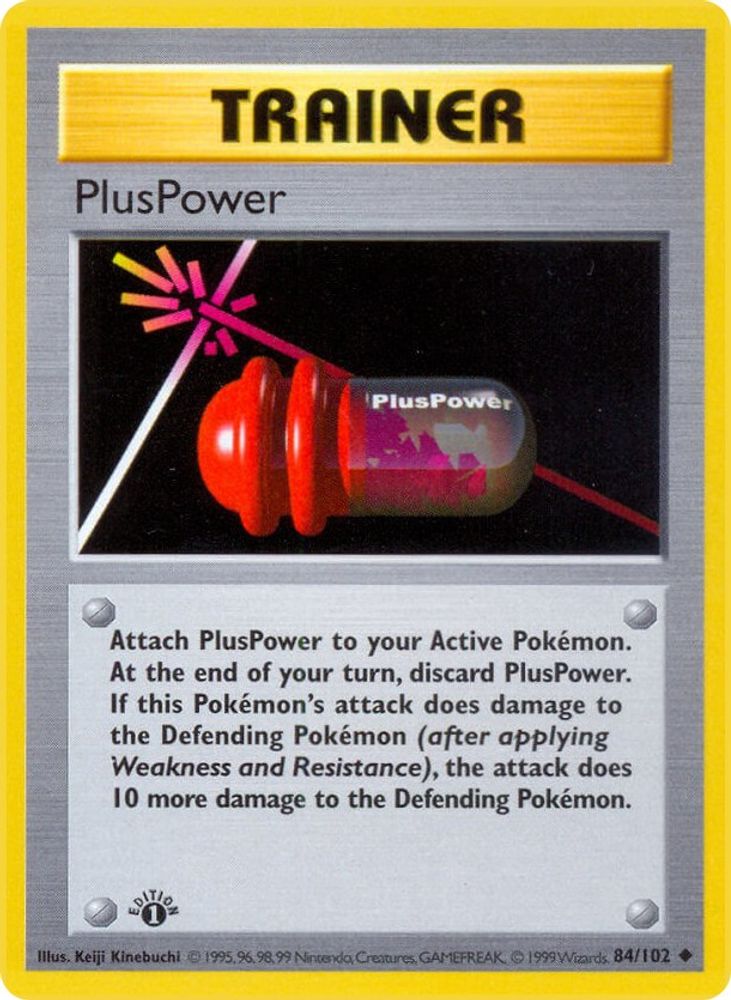 PlusPower 084/102 [Base Set Shadowless]  - Unlimited