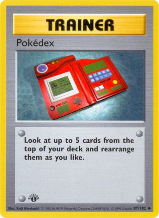 Pokedex 087/102 [Base Set Shadowless]  - 1st Edition