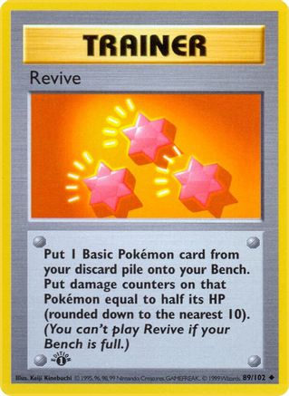 Revive 089/102 [Base Set Shadowless]  - 1st Edition