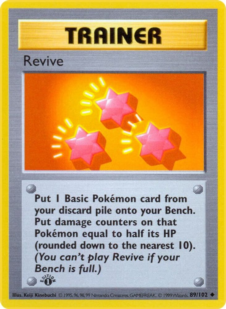 Revive 089/102 [Base Set Shadowless]  - Unlimited
