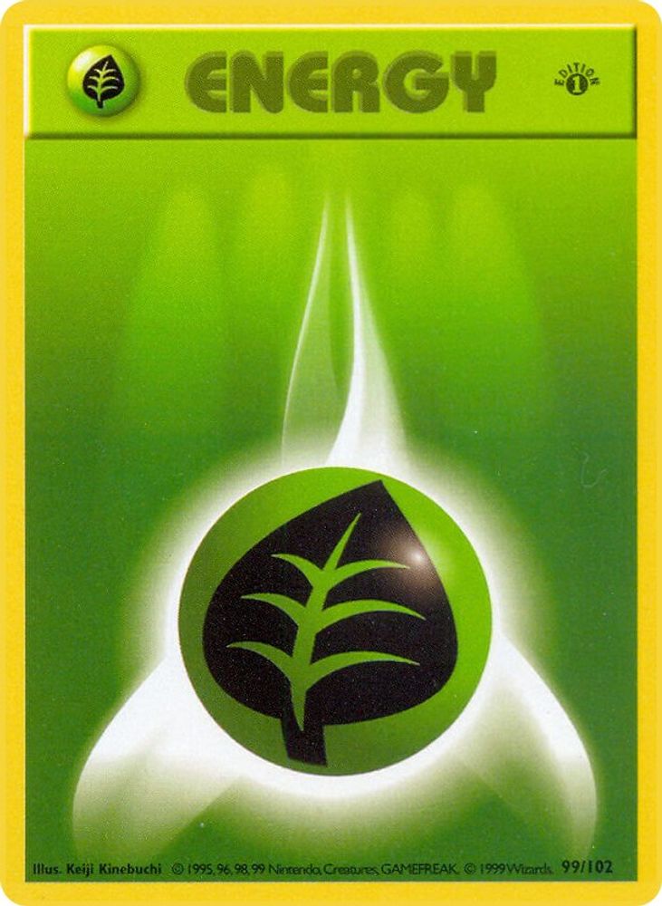 Grass Energy 099/102 [Base Set Shadowless]  - Unlimited