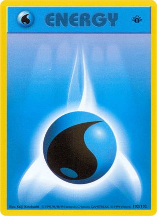 Water Energy 102/102 [Base Set Shadowless]  - 1st Edition