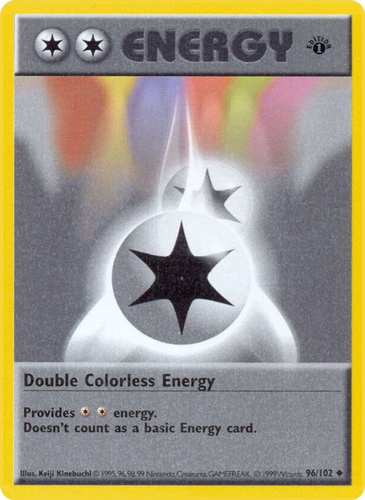 Double Colorless Energy 096/102 [Base Set Shadowless]  - Unlimited