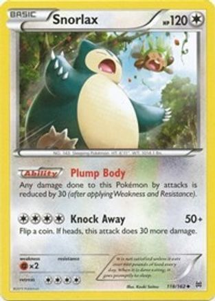 Snorlax 118/162 [XY  BREAKthrough]