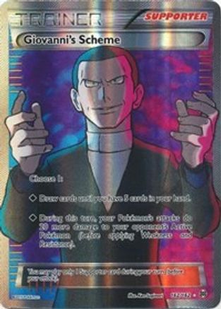 Giovanni's Scheme (Full Art) 162/162 [XY  BREAKthrough]  - Holofoil