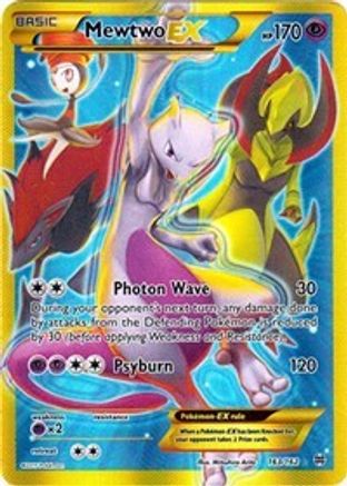 Mewtwo EX (163 Secret Full Art) 163/162 [XY  BREAKthrough]  - Holofoil