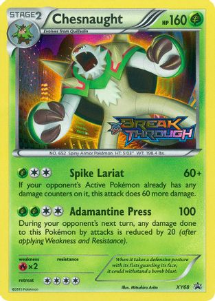 Chesnaught (Prerelease) XY68 [XY Promos]  - Holofoil