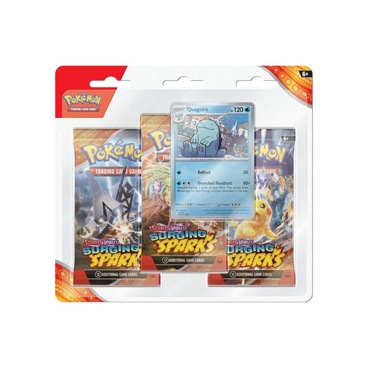 Pokemon Surging Sparks 3 Pack Blister