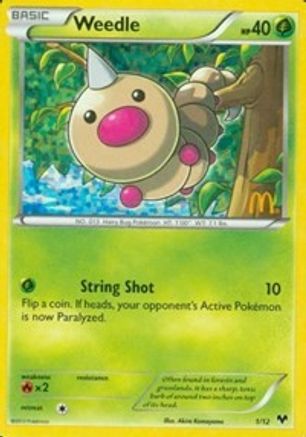Weedle 001/12 [McDonalds Promos 2014]  - Holofoil