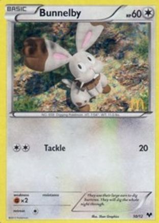 Bunnelby 010/12 [McDonalds Promos 2014]  - Holofoil
