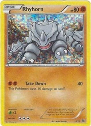 Rhyhorn 008/12 [McDonalds Promos 2015]  - Holofoil