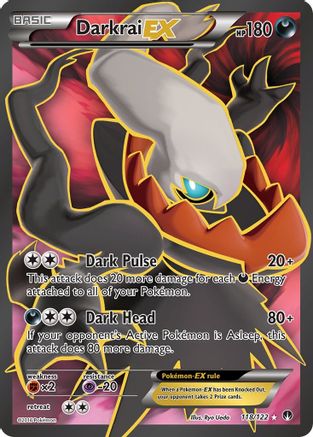 Darkrai EX (Full Art) 118/122 [XY  BREAKpoint]  - Holofoil