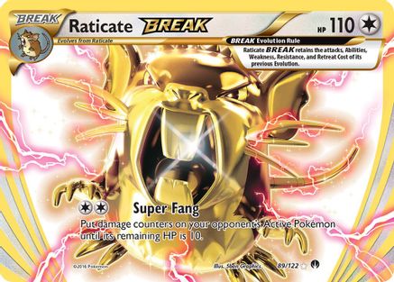 Raticate BREAK 089/122 [XY  BREAKpoint]  - Holofoil