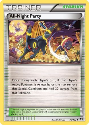 All-Night Party 096/122 [XY  BREAKpoint]  - Reverse Holofoil