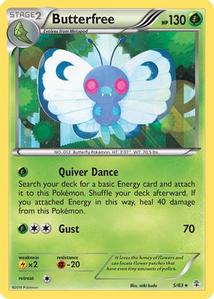 Butterfree 005/83 [Generations]  - Reverse Holofoil