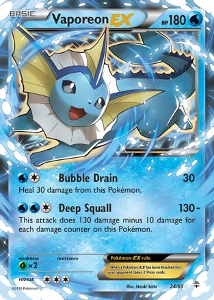 Vaporeon EX 024/83 [Generations]  - Holofoil