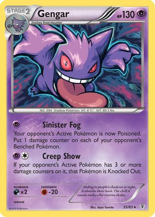 Gengar 035/83 [Generations]  - Reverse Holofoil