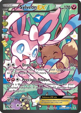 Sylveon EX (Full Art) RC32/RC32 [Generations Radiant Collection]  - Holofoil