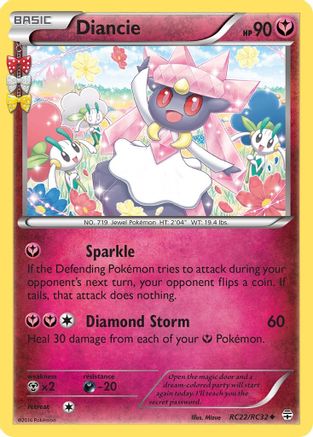 Diancie RC22/RC32 [Generations Radiant Collection]  - Holofoil