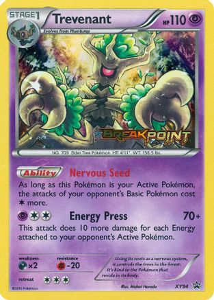 Trevenant (Prerelease) XY94 [XY Promos]  - Holofoil
