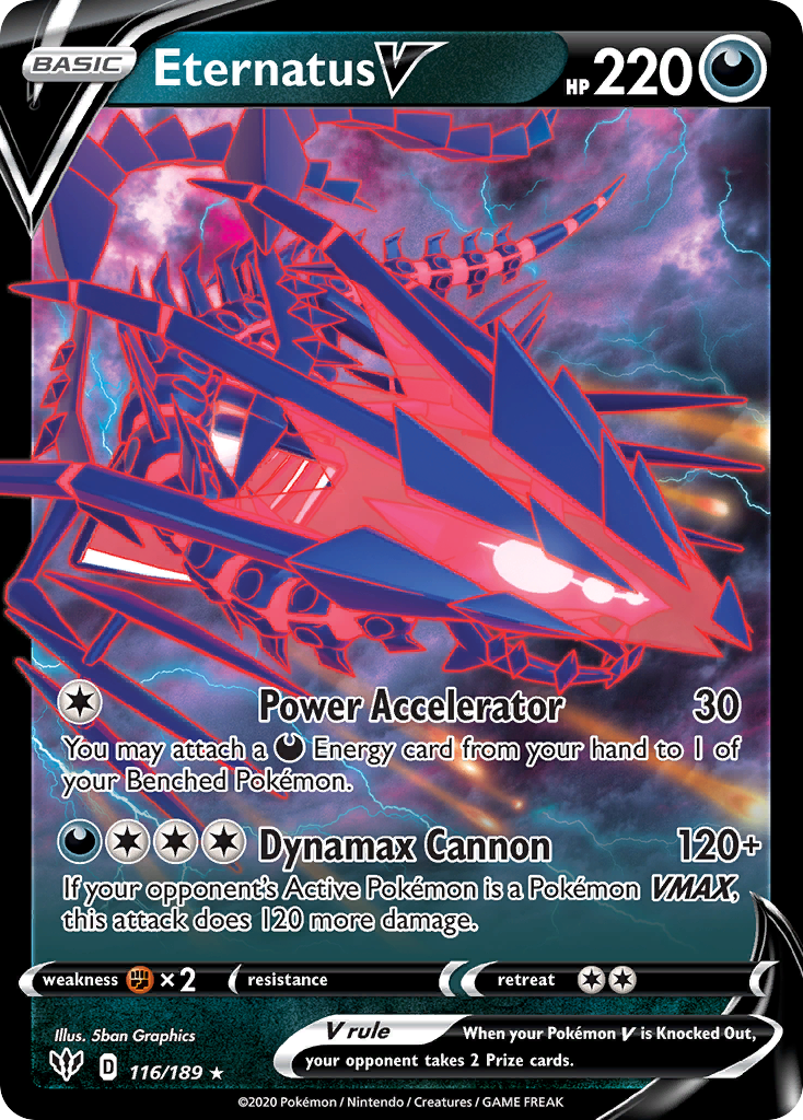 Eternatus V 116/189 [SWSH03 Darkness Ablaze]  - Holofoil