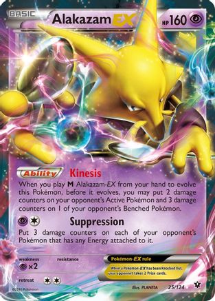 Alakazam EX 025/124 [XY  Fates Collide]  - Holofoil